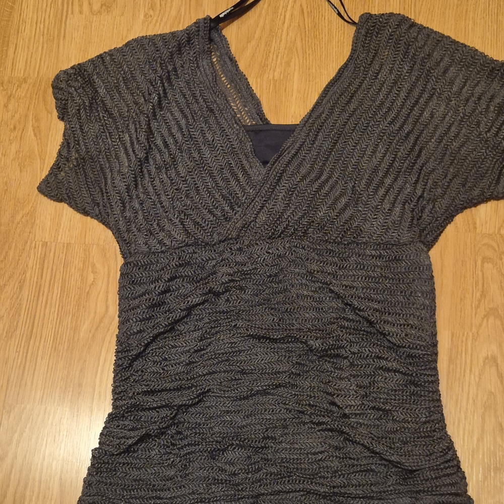My Michelle Navy Knit Top